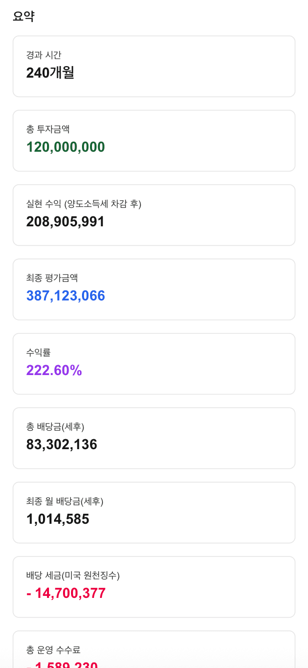 미국 주식 투자 계산기 스크린샷 썸네일 5